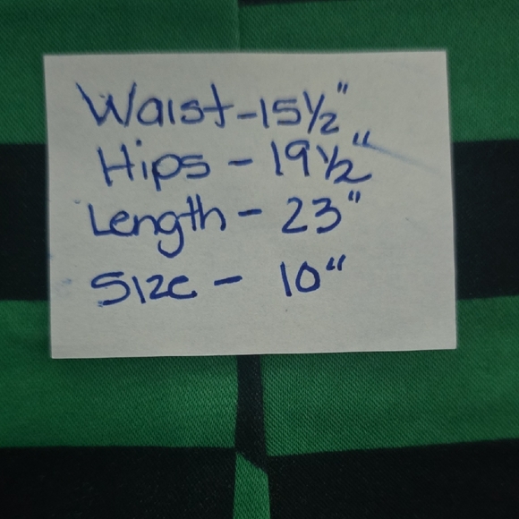 Worthington Green and Black A-Line Skirt - Picture 1 of 3